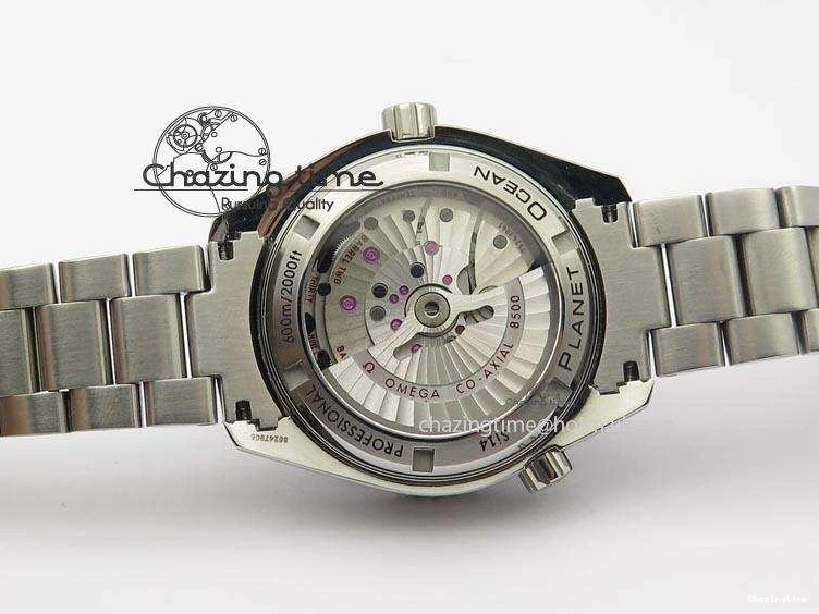0507 Planet Ocean SS Bp Maker 45mm Black Bezel On SS Bracelet A OnTrend 8218